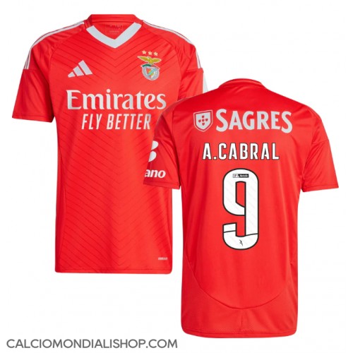 Maglie da calcio Benfica Arthur Cabral #9 Prima Maglia 2024-25 Manica Corta